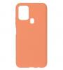 Луксозен силиконов калъф / гръб / Nano TPU за Samsung Galaxy A21s - светло оранжев