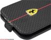 Оригинален кожен калъф Flip тефтер FERRARI за Apple iPhone 6 4.7'' - черен / carbon