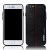 Оригинален гръб REMAX Gentleman Series за Apple iPhone 7 - черен / кожа