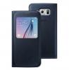 Кожен калъф Flip Cover тип тефтер за Samsung Galaxy S6 Edge+ G928 / S6 Edge Plus - черен