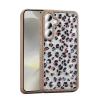 Луксозен гръб / кейс / Pearl Case с камъни за Samsung Galaxy A26 5G - леопард
