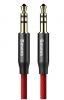 Аудио кабел AUX BASEUS YIVEN M30 3.5мм 0,5m - черен с червено