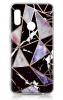 Луксозен силиконов калъф / гръб / TPU Glometric Marble за Samsung Galaxy A20s - черен