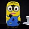 Силиконов калъф / гръб / TPU 3D за LG G3 D850 - Minions Despicable me / Миньони Аз проклетникът