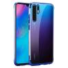 Луксозен силиконов калъф / гръб / TPU за Huawei P30 Pro - прозрачен / син кант