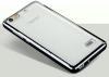 Луксозен силиконов калъф / гръб / TPU за Huawei Honor 4C - прозрачен / тъмно сив кант