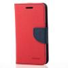 Кожен калъф Flip тефтер Mercury GOOSPERY Fancy Diary със стойка за Sony Xperia XA - червен