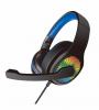 Геймърски слушалки K8005 / Gaming Headset K8005 - черни със синьо / светещи