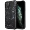 Оригинален силиконов гръб Guess Marble за Apple iPhone 12 Pro Max 6.7" - черен / мрамор