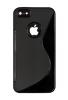 Силиконов калъф / гръб / ТПУ S-Line за Apple iPhone 5 / iPhone 5S / iPhone SE - Черен