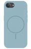 Луксозен гръб / кейс / Smooth Guard Silicone Case с безжично зареждане MagSafe за Apple iPhone 16e - син