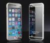 Стъклен скрийн протектор / 9H Tempered Glass Colorful Mirror Screen Protector / 2 в 1 за Apple iPhone 6 / iPhone 6S - сив / Silver / лице и гръб