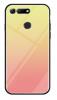 Луксозен стъклен твърд гръб за Huawei Honor View 20 - преливащ / жълто и розово