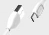 Оригинален USB REMAX Lesu Data кабел RC-050a 1m / USB Charging Data Cable / Type C - бял