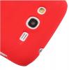 Заден предпазен твърд гръб за Samsung Galaxy Grand I9080 I9082 - матиран / червен
