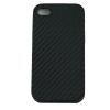 Кожен калъф Carbon Fiber тип Filp за Iphone 4 /  Iphone 4S  - Черен
