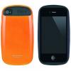 Заден предпазен капак / гръб / със силикон iFace за Apple iPhone 5 - оранжев с черно