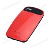 Заден предпазен капак / твърд гръб / със силикон iFace за Apple iPhone 5 - червен с черно
