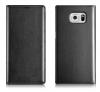 Кожен калъф Flip Cover тефтер за Samsung Galaxy S6 G920 - черен