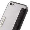 Луксозен кожен калъф Flip тефтер NX case за Apple iPhone 5 / iPhone 5s - черен