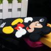 Силиконов калъф / гръб / ТПУ 3D за Apple iPhone 4 4S - Mickey Mouse / Мики Маус / черен