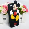 Силиконов калъф / гръб / ТПУ 3D за Apple iPhone 5 / iPhone 5S - Mickey Mouse / Мики Маус / черен