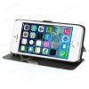 Кожен калъф Flip тефтер Flexi със стойка за Apple iPhone 6 Plus 5.5'' - черен