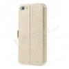 Кожен калъф Flip тефтер Flexi със стойка за Apple iPhone 6 Plus 5.5'' - златист