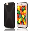 Силиконов калъф / гръб / TPU X Line за Apple iPhone 6 Plus / iPhone 6S Plus - черен