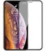 5D full cover Tempered glass Full Glue screen protector Apple iPhone 13 mini 5.4" / Извит стъклен скрийн протектор с лепило от вътрешната страна за Apple iPhone 13 mini 5.4" - черен