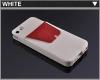 Луксозен кожен калъф тип джоб Nextouch за Apple iPhone 5 / iPhone 5S - бял с червен джоб