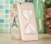 Твърд гръб / капак / за Apple iPhone 6 4,7"- прозрачен / пясъчен часовник бял