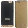 Твърд гръб / външна батерия / Battery Power Bank 9000mAh за Apple iPhone 6 Plus 5.5'' - златист