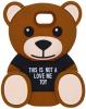 Силиконов калъф / гръб / TPU 3D за Samsung Galaxy A5 2016 A510 - Teddy Bear / This Is Not A Love Me Toy / черен