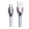 Оригинален USB кабел REMAX Laser Series RC-035i 1m / USB Charging Data Cable за Apple iPhone 5 / iPhone 5S / iPhone SE / iPhone 6 / iPhone 6 Plus / iPhone 7 / iPhone 7 Plus - сребрист / плосък