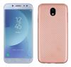 Силиконов калъф / гръб / TPU за Samsung Galaxy J3 2017 J330 - Rose Gold / carbon