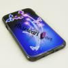 Силиконов калъф / гръб / TPU за Samsung Galaxy J5 / Samsung J5 - синьо и черно / преливащ / пеперуди
