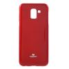 Луксозен силиконов калъф / гръб / TPU Mercury GOOSPERY Jelly Case за Samsung Galaxy J6 2018 - червен