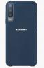 Оригинален гръб Silicone Cover за Samsung Galaxy A7 2018 A750F - тъмно син