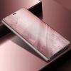 Луксозен калъф Clear View Cover с твърд гръб за Huawei P Smart Plus - Rose Gold
