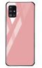 Луксозен стъклен твърд гръб за Samsung Galaxy A41 – розов