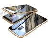 Магнитен калъф Bumper Case 360° FULL за Samsung Galaxy S9 Plus G965 - прозрачен / златиста рамка