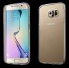 Твърд гръб / капак / със силиконов кант за Samsung Galaxy S6 Edge G925 - прозрачен