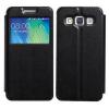 Луксозен калъф Flip тефтер S-View със стойка KALAIDENG Sun Series за Samsung Galaxy J1 - черен