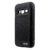 Луксозен силиконов калъф Wow Bumper S-View за Samsung Galaxy J1 J100 - Mercury Goospery / черен