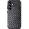 Луксозен силиконов калъф / кейс / Auto Focus Carbon Case Samsung Galaxy A57 - черен Карбон