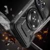 Удароустойчив твърд гръб / Кейс Ring Armor Case lens cover за iPhone 18 Pro Max - Черен