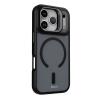 Удароустойчив хибриден кейс Etteri Morning Fog с Magsafe и стойка за iPhone 17 Pro - Черен