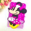 Силиконов калъф / гръб / TPU 3D за Samsung Galaxy A3 2016 A310 - цикламен / Minnie mouse