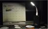 Мини USB / LED лампа / Portable LED Lamp 5V DC - бял